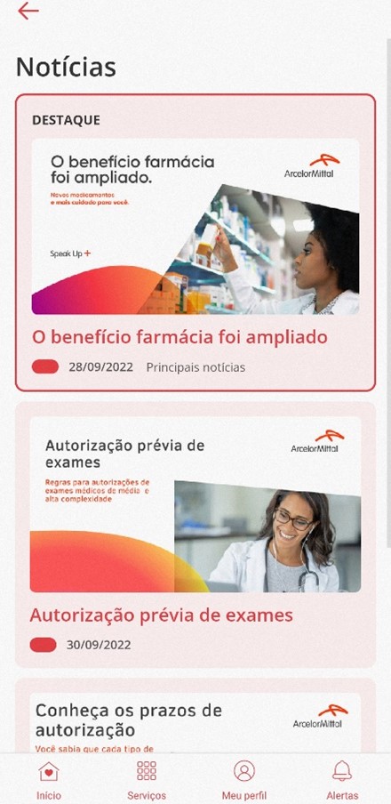 APP ArcelorMittal Saúde