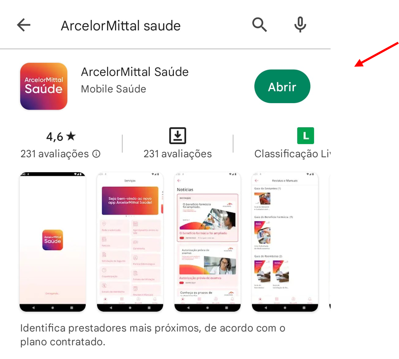 APP ArcelorMittal Saúde