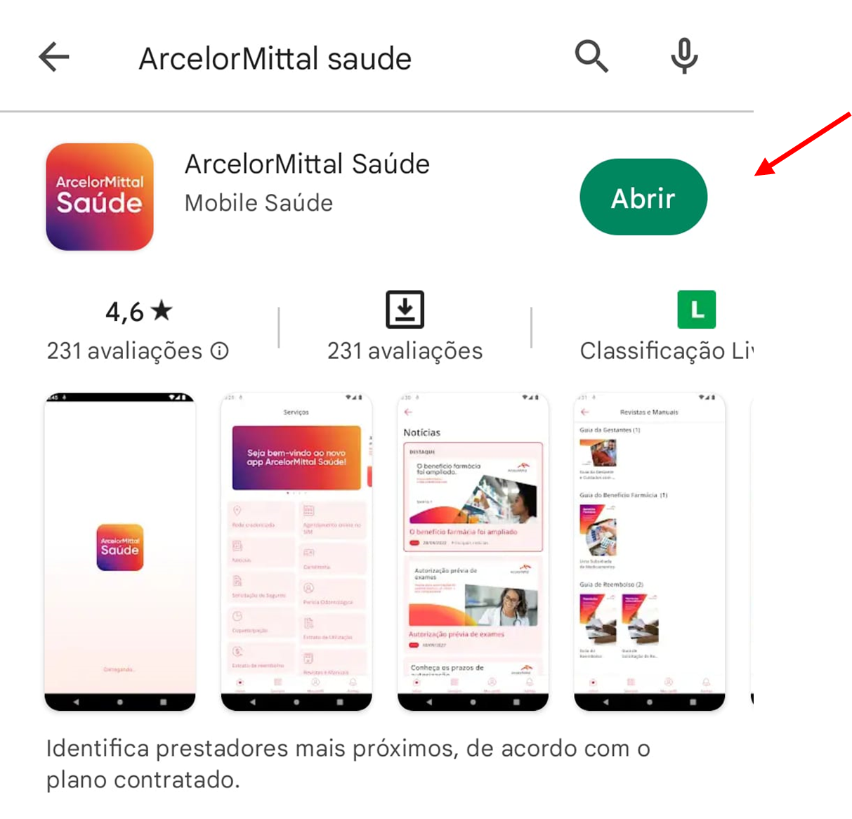 APP ArcelorMittal Saúde